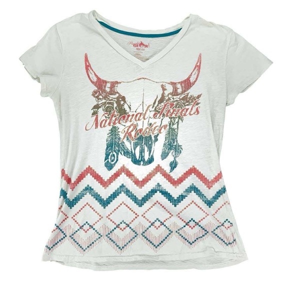 Prorodeo Gear National Finals Rodeo NFR T-Shirt Western Cowgirl Large Vintage - Picture 1 of 10